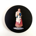 Plate Woman with baby