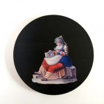 Plate Sitting Woman